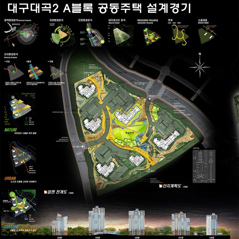 대구대곡 2지구 ABL 공동주택 현상설계 (최우수 당선)   -LH